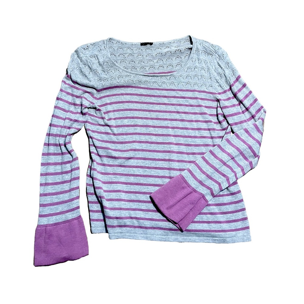 Purple stripe long sleeve